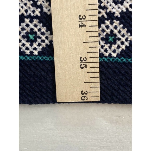 Enfocus Studio Womens Size 8 Blue Print Sleeveless Midi Pullover V Neck Dress - Picture 7 of 10